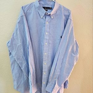 Ralph Lauren Dress Shirt  blue / white 2 x B
